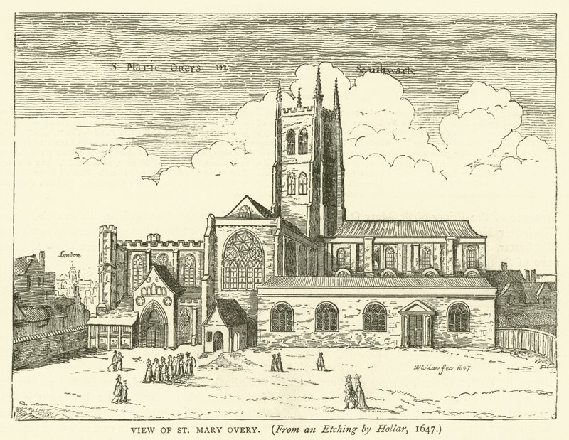 Vue de St Mary Overy, d