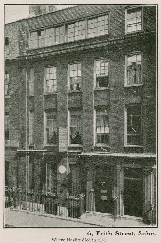 6 Frith Street, Soho, où Hazlitt est mort en 1830 - English Photographer