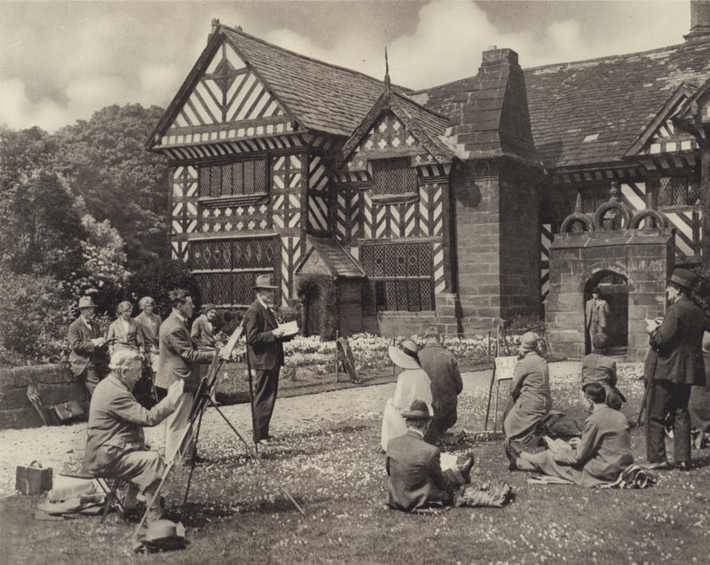 Une classe de dessin à Speke Hall - English Photographer