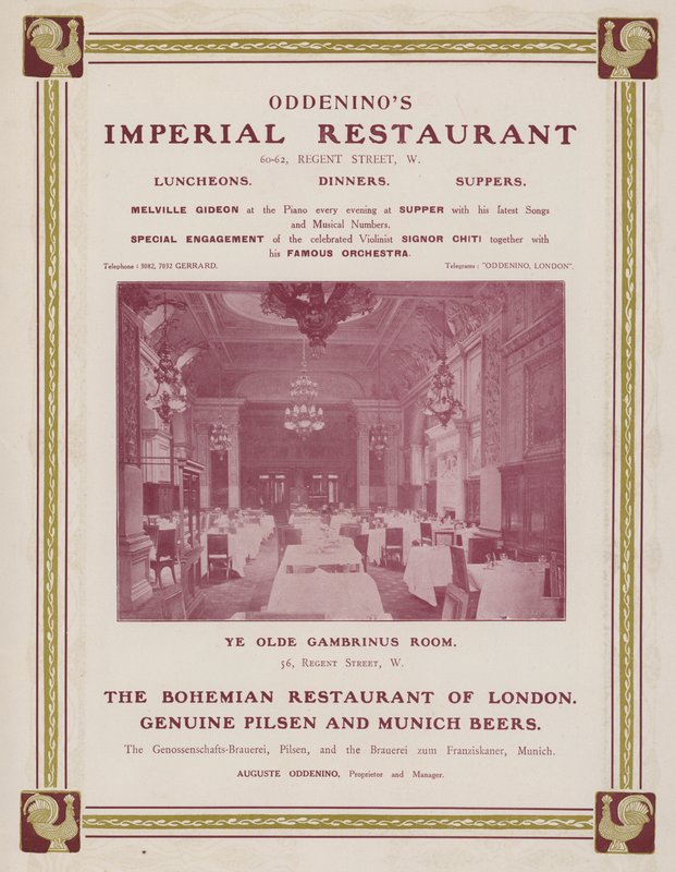 Publicité pour le restaurant impérial d