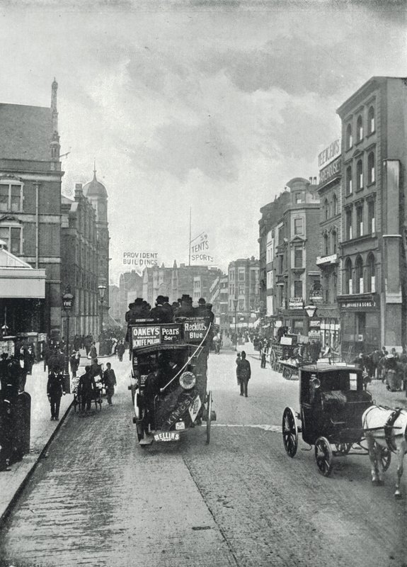 Bishopsgate Street (sans), vue vers l