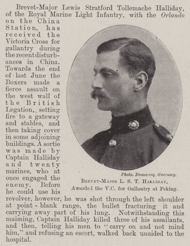 Brevet-Major L S T Halliday, décoré de la VC pour Bravoure à Pékin - English Photographer