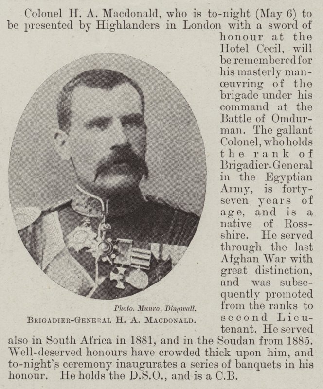 Général de brigade H A Macdonald - English Photographer