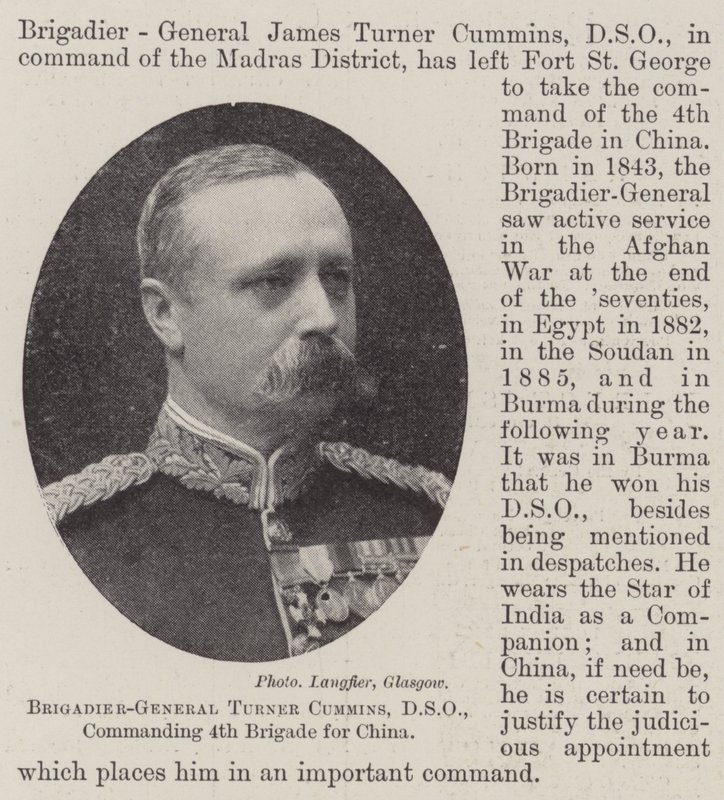 Brigadier-Général Turner Cummins, DSO, commandant la 4e brigade pour la Chine - English Photographer