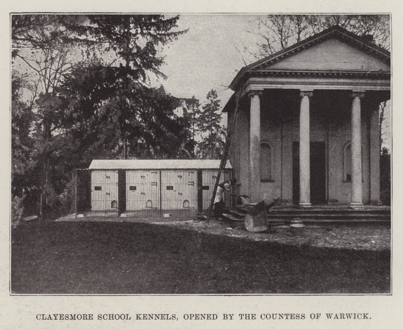 École de Clayesmore, chenils, inaugurée par la comtesse de Warwick - English Photographer