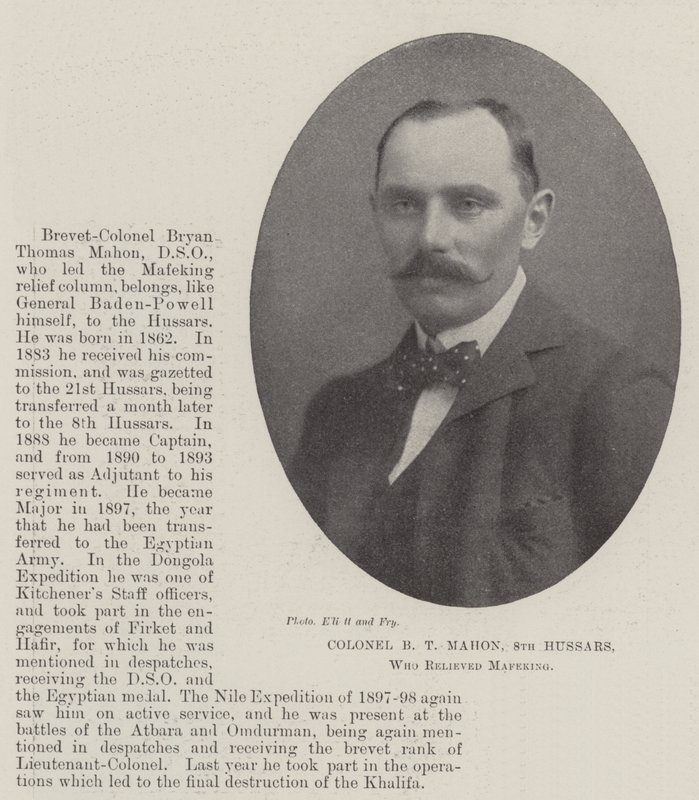 Colonel B T Mahon, 8e Hussards, qui a libéré Mafeking - English Photographer