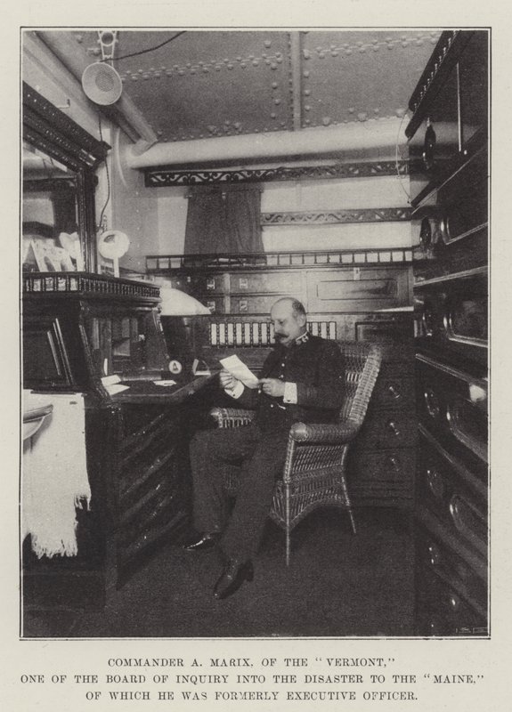 Commandant A Marix, du Vermont, membre de la commission d