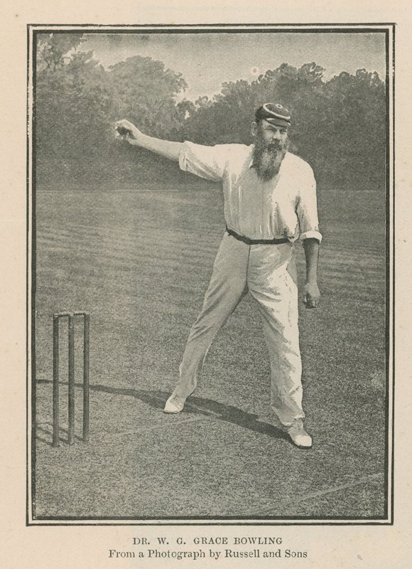 Le joueur de cricket Dr W G Grace - English Photographer