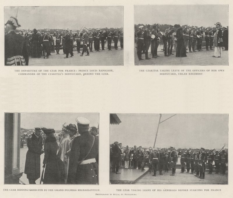 Départ du tsar et de la tsarine pour la France - English Photographer