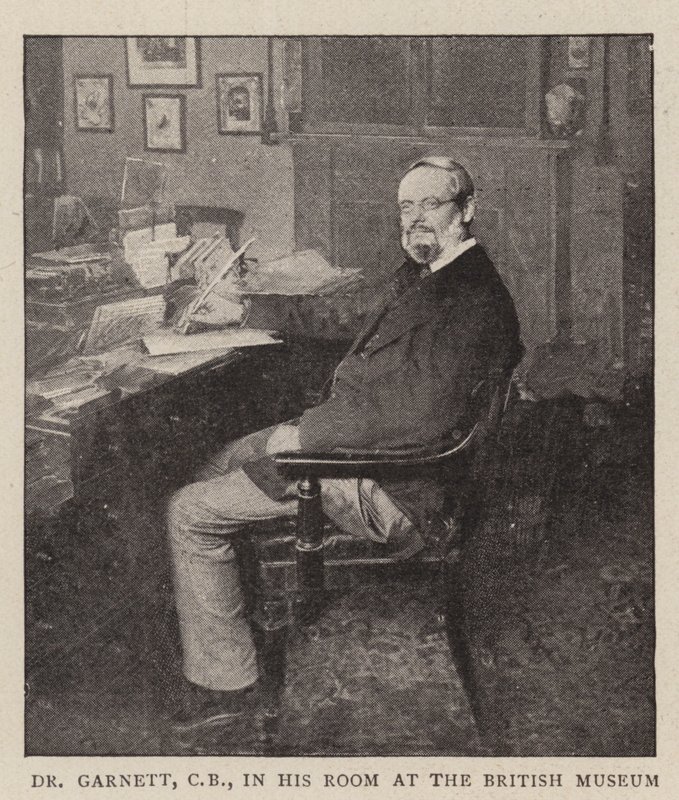 Dr Garnett, CB, dans sa chambre au British Museum - English Photographer