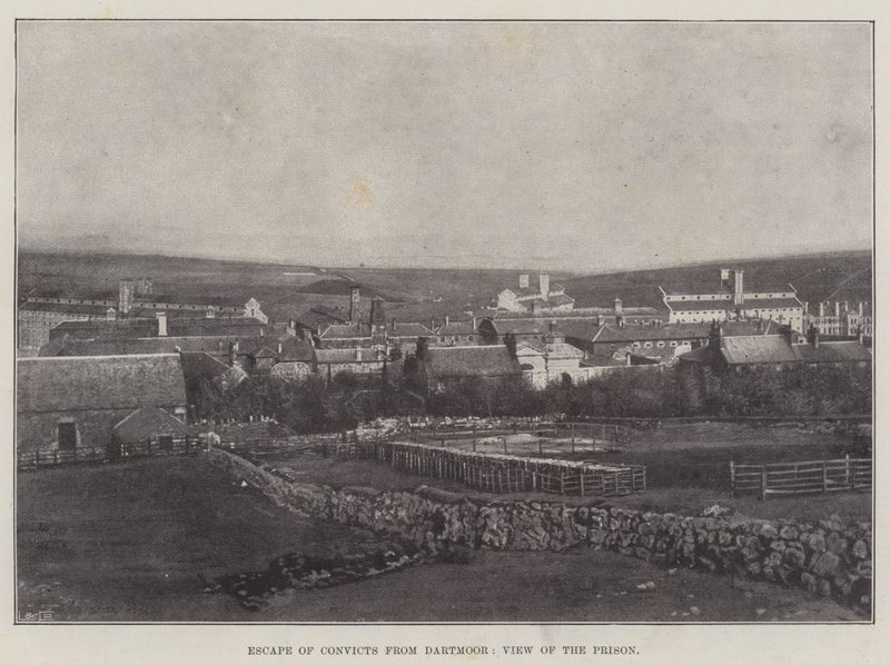 Évasion de détenus de Dartmoor, vue de la prison - English Photographer