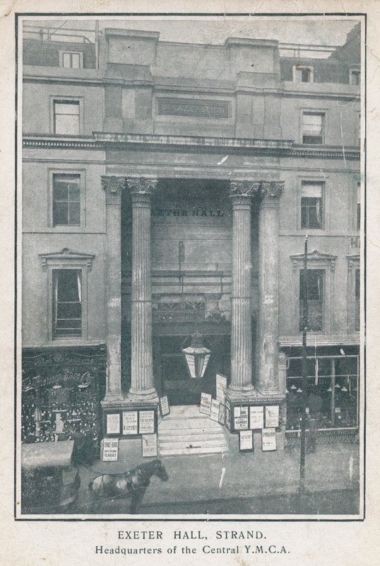 Exeter Hall, Strand, siège de la YMCA Centrale - English Photographer
