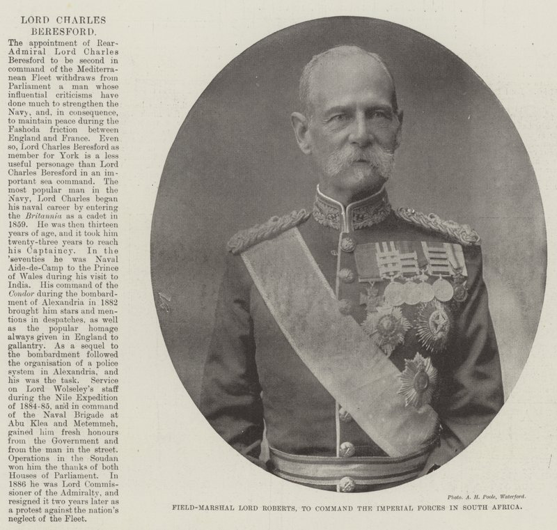 Field-Marshal Lord Roberts, pour commander les forces impériales en Afrique du Sud - English Photographer