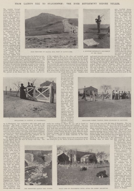 De Laings Nek à Standerton, la retraite des Boers devant Buller - English Photographer