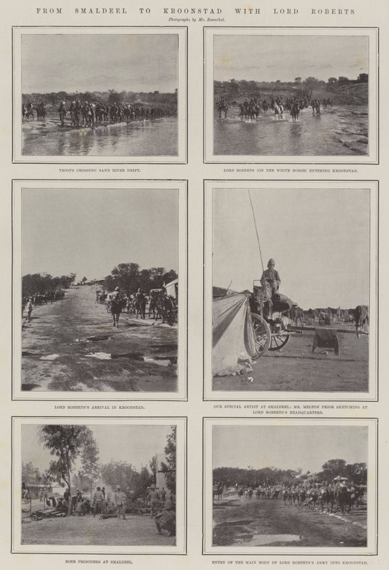 De Smaldeel à Kroonstad avec Lord Roberts - English Photographer