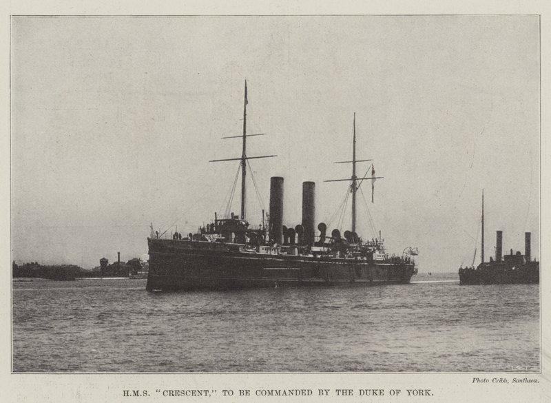 HMS Crescent, commandé par le duc d