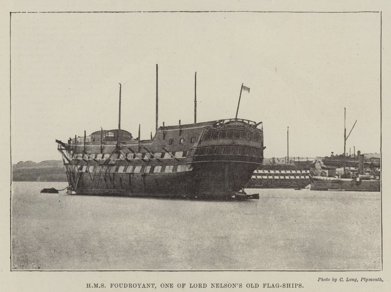 HMS Foudroyant, un des anciens navires amiraux de Lord Nelson - English Photographer