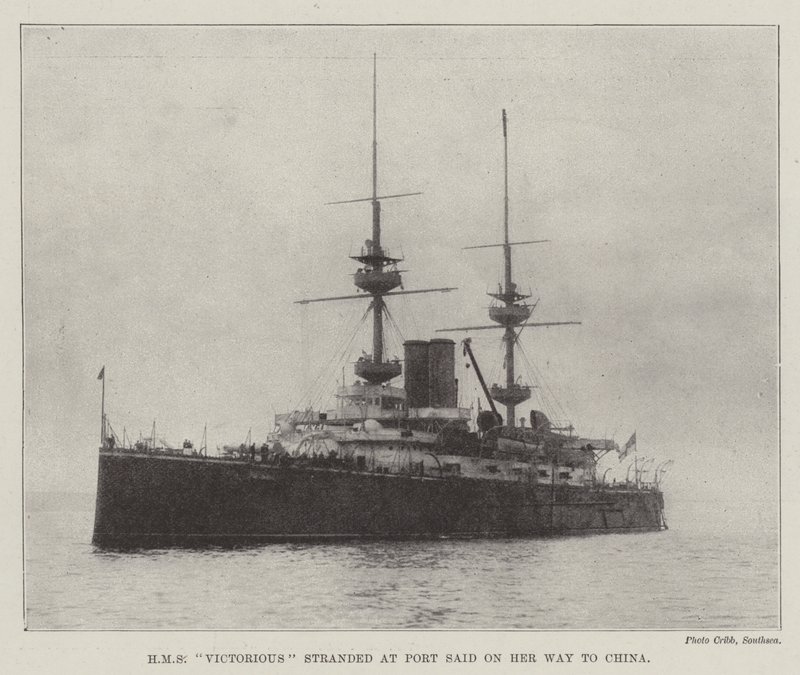 HMS Victorious échoué à Port-Saïd en route vers la Chine - English Photographer