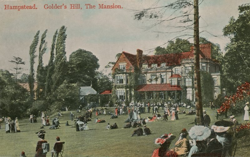 Hampstead, Golders Hill, Le Manoir. Carte postale envoyée le 18 août 1913. - English Photographer