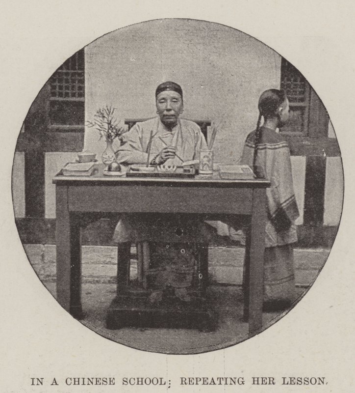 Dans une école chinoise, répétant sa leçon - English Photographer