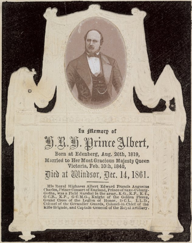 En mémoire de Son Altesse Royale le Prince Albert - English Photographer