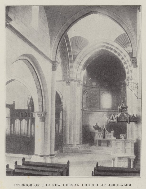 Intérieur de la nouvelle église allemande à Jérusalem - English Photographer