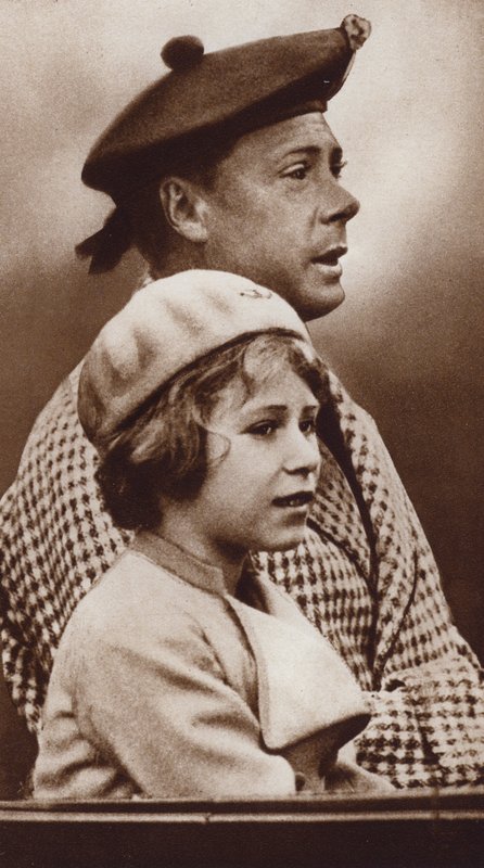 Le roi Édouard VIII et sa nièce, la future reine Élisabeth II - English Photographer