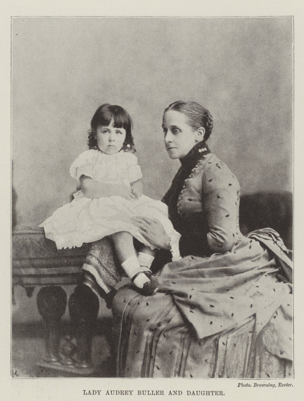 Lady Audrey Buller et sa fille - English Photographer