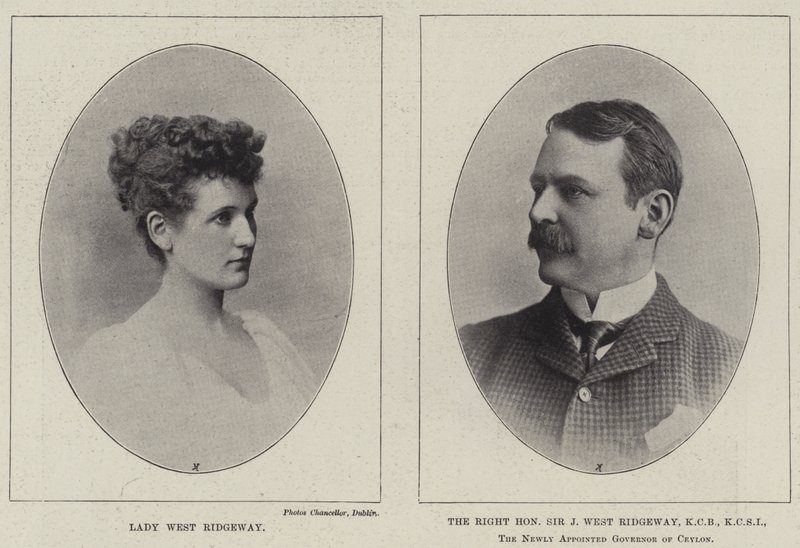 Lady West Ridgeway et le très honorable Sir Joseph West Ridgeway - English Photographer
