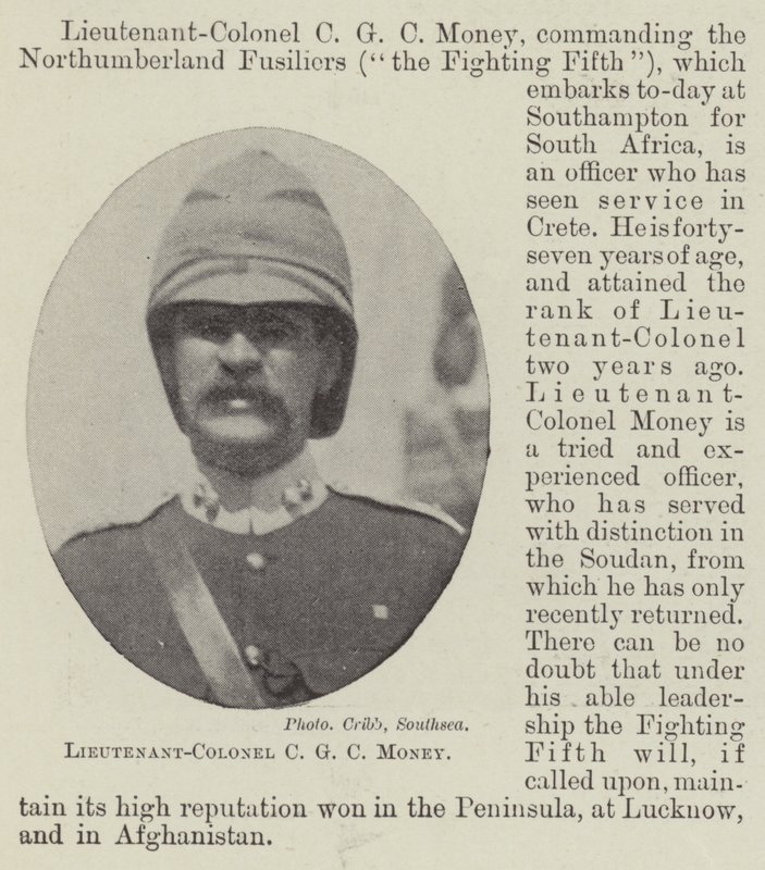 Lieutenant-colonel C G C Money - English Photographer