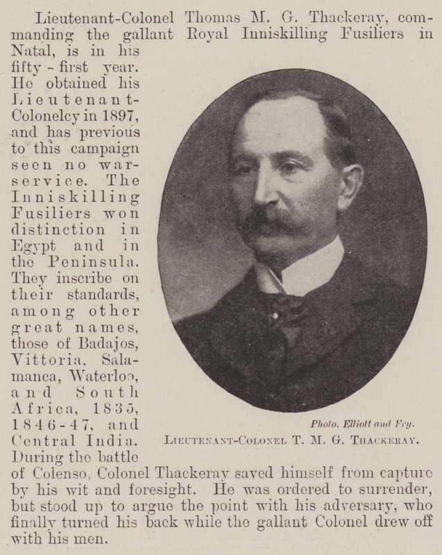 Lieutenant-colonel T. M. G. Thackeray - English Photographer