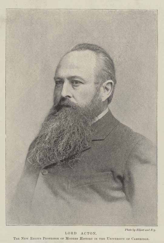 Lord Acton, nouveau professeur régent d