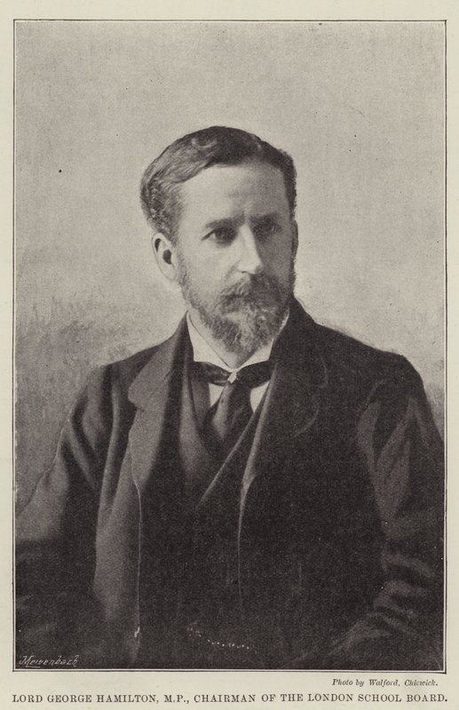 Lord George Hamilton, MP, président du conseil scolaire de Londres - English Photographer