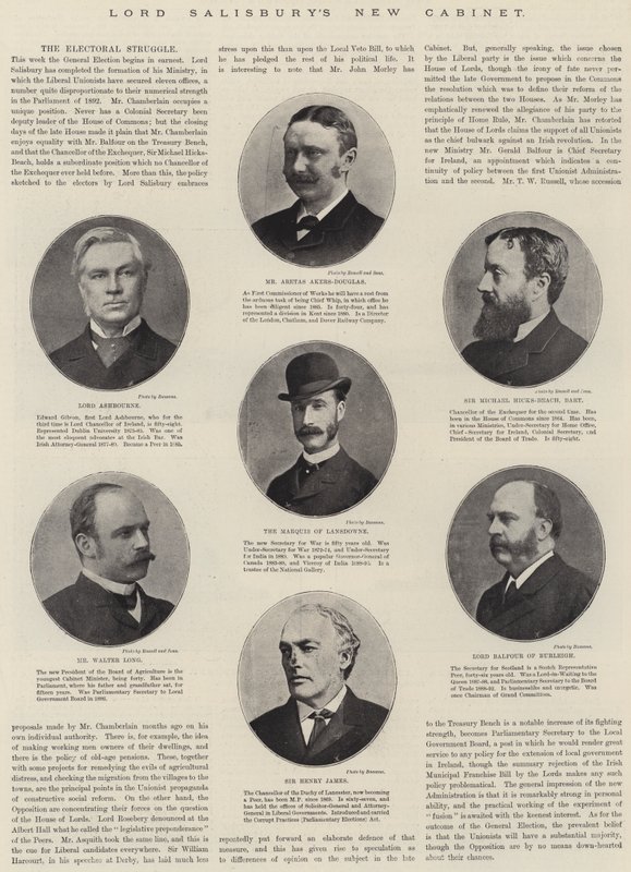 Nouveau cabinet de Lord Salisbury - English Photographer