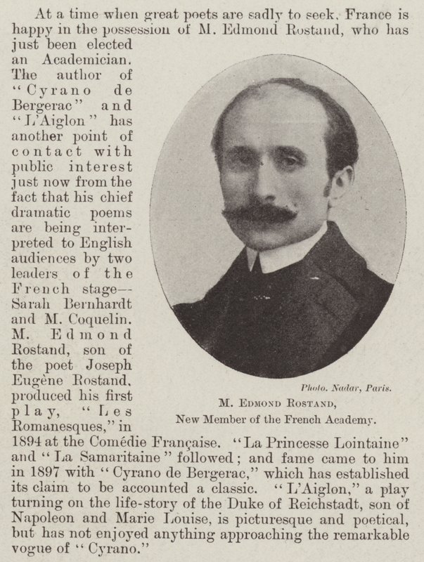 M Edmond Rostand, nouveau membre de l