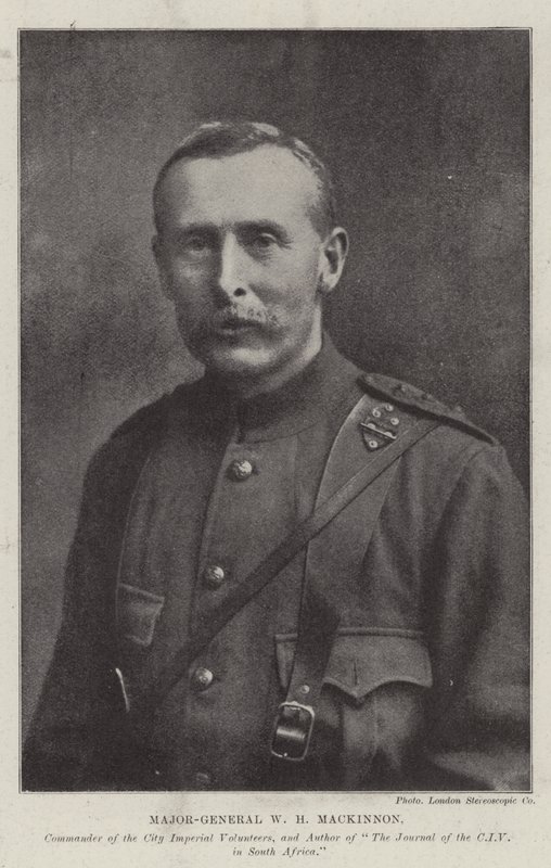 Major-Général W H Mackinnon, Commandant des City Imperial Volunteers, et auteur de The Journal of the CIV in South Africa - English Photographer
