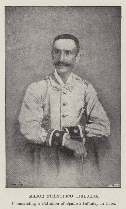 Major Francisco Cirujeda, commandant un bataillon d