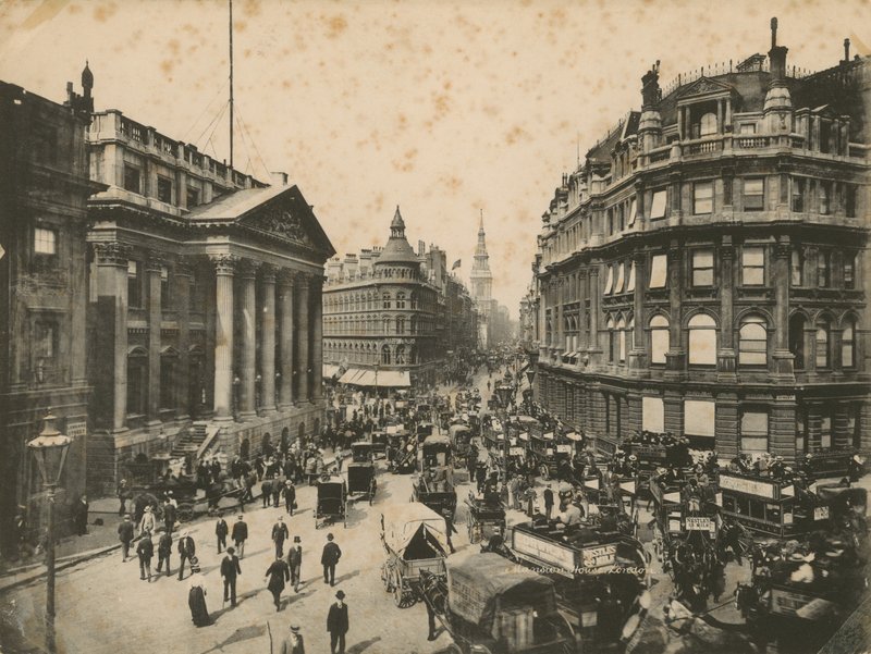 Mansion House, Queen Victoria Street et Cheapside, Londres - English Photographer