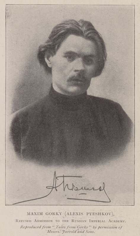 Maxim Gorki (Alexis Pyeshkov), refusé à l