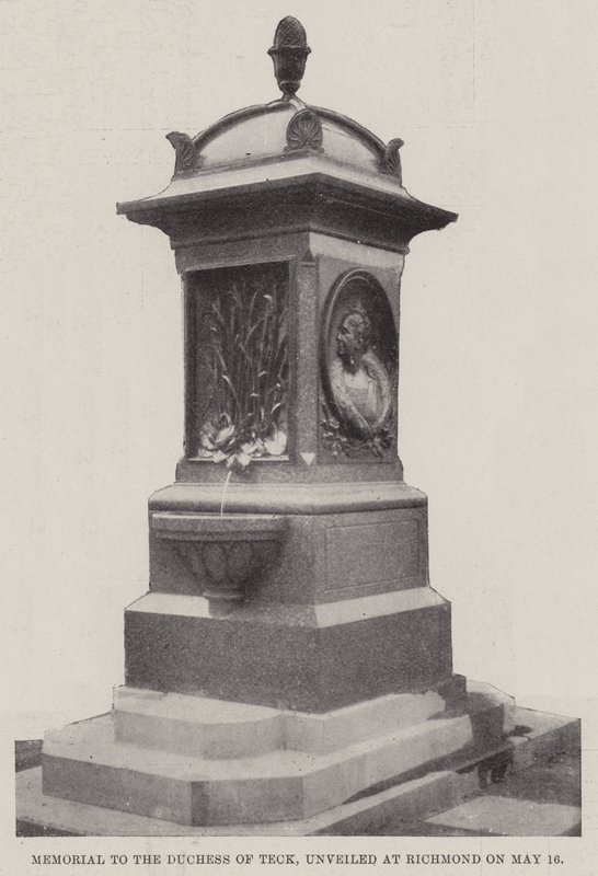 Mémorial à la duchesse de Teck, dévoilé à Richmond le 16 mai - English Photographer