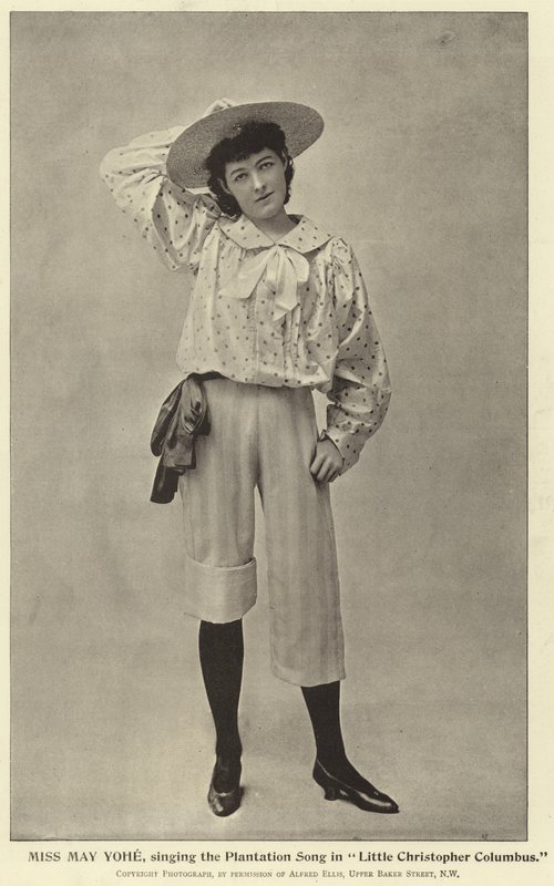 Mlle May Yohe, chantant la chanson de la plantation dans Little Christopher Columbus - English Photographer