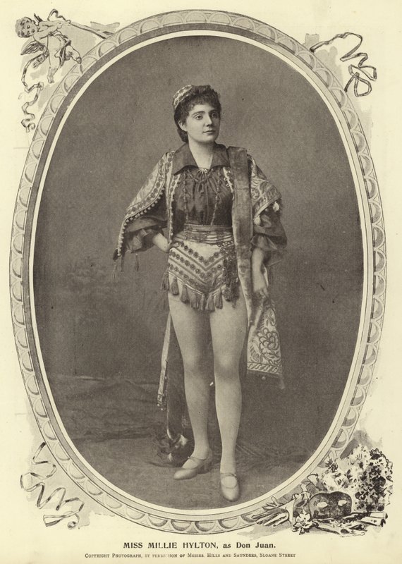 Mlle Millie Hylton, en tant que Don Juan - English Photographer