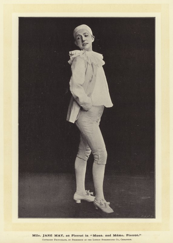 Mlle Jane May, en Pierrot - English Photographer