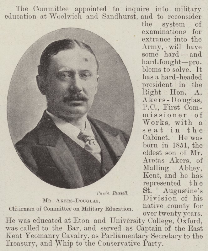 M. Akers-Douglas, président du comité sur l