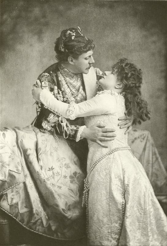 M. Clyffe et Miss Lingard en Roméo et Juliette (gravure) - English Photographer