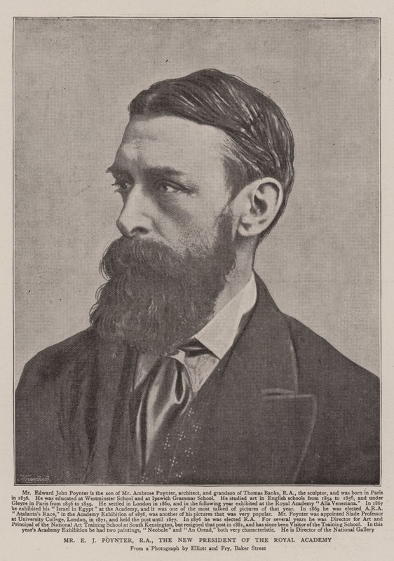 M. E J Poynter, RA, le nouveau président de la Royal Academy - English Photographer