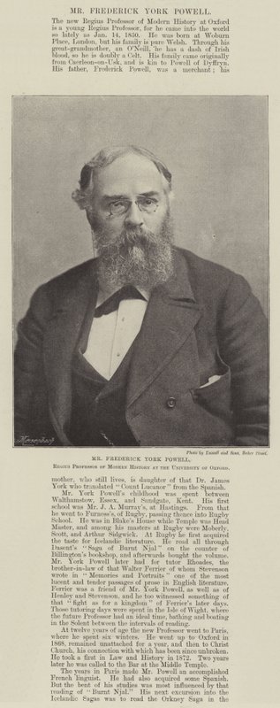 M. Frederick York Powell, professeur régent d