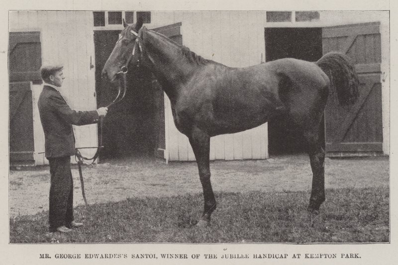 M. George Edwardess Santoi, vainqueur du Jubilee Handicap à Kempton Park - English Photographer