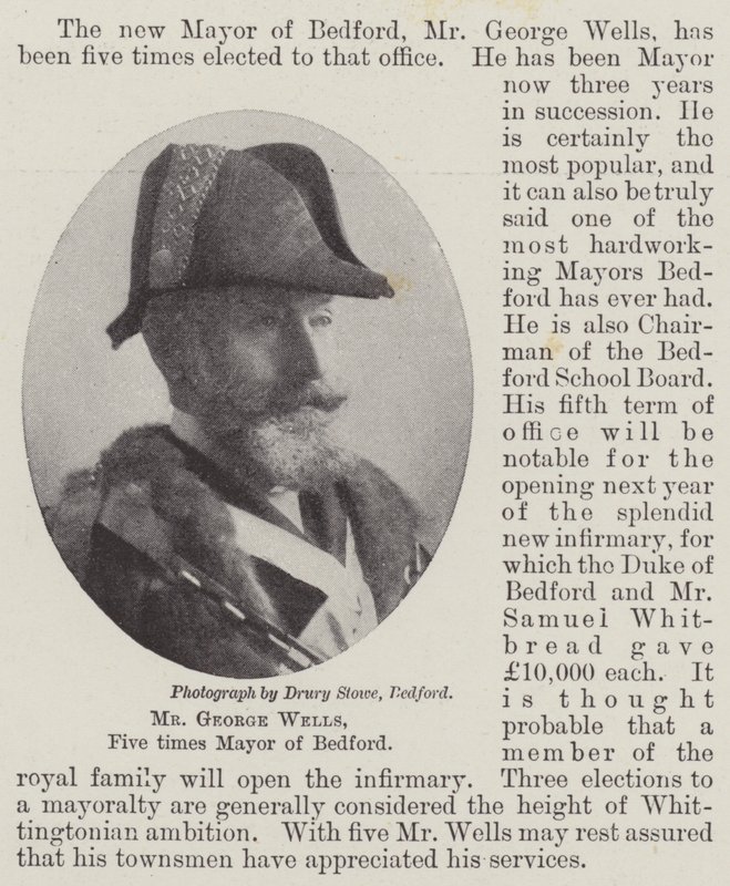 M. George Wells, cinq fois maire de Bedford - English Photographer
