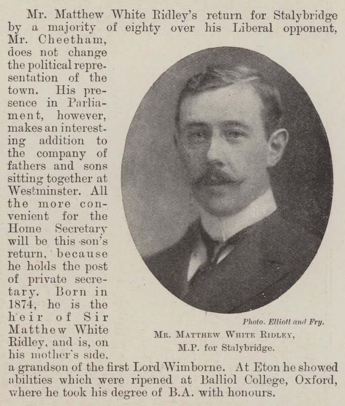 M. Matthew White Ridley, député de Stalybridge - English Photographer